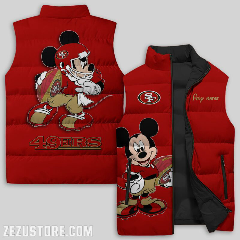 San Francisco 49ers NFL Sleeveless Puffer Jacket Custom For Fans Gifts