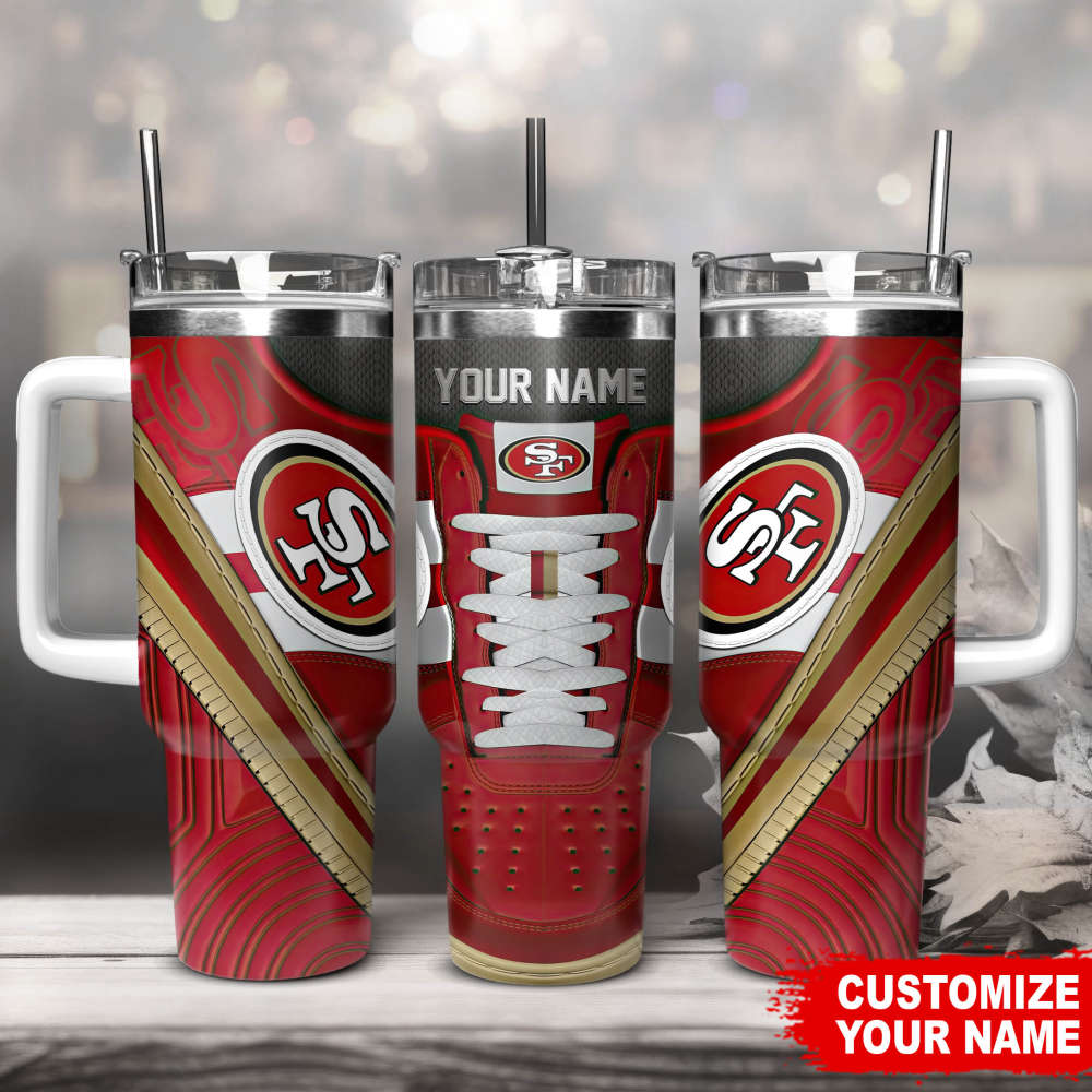 San Francisco 49ers Sneaker NFL Personalized Stanley Tumbler 40Oz Gift for Fans