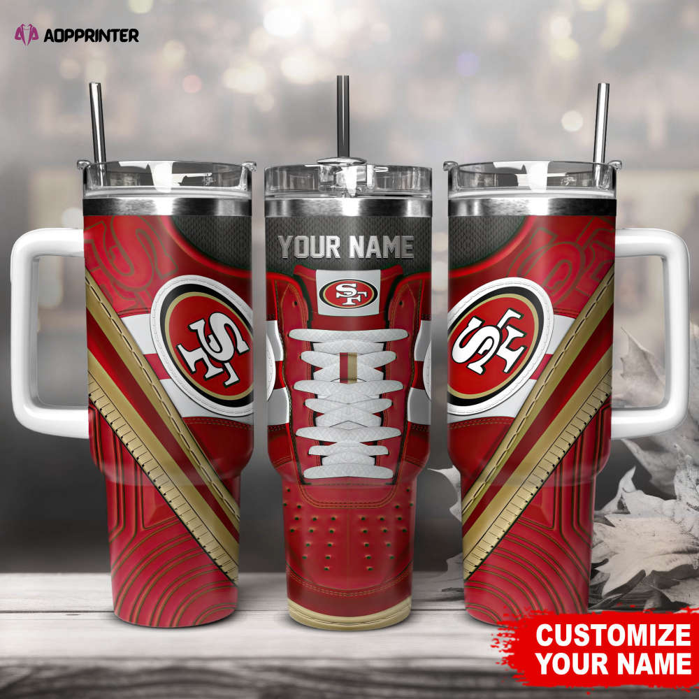 San Francisco 49ers Sneaker NFL Personalized Stanley Tumbler 40Oz Gift for Fans