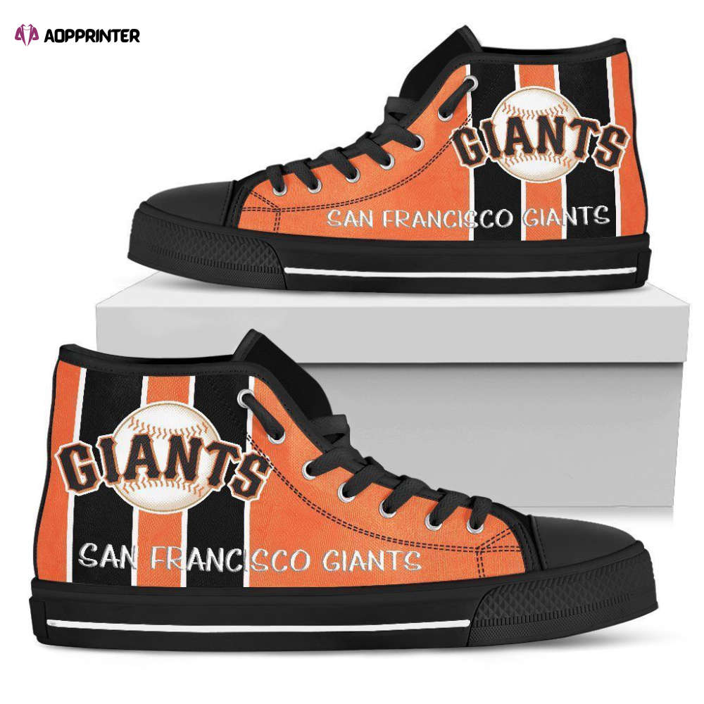 San Francisco Giants MLB Baseball Custom Canvas High Top Shoes