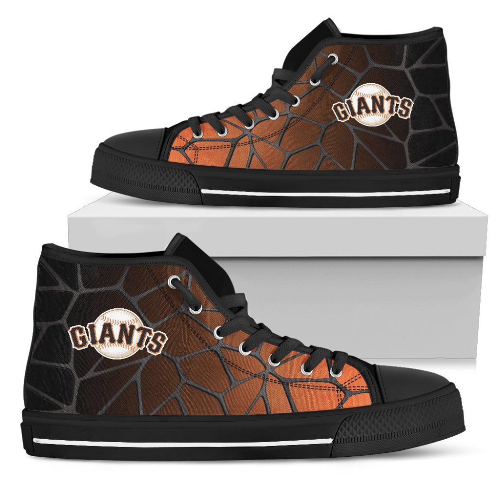 San Francisco Giants MLB Baseball Custom Canvas High Top Shoes