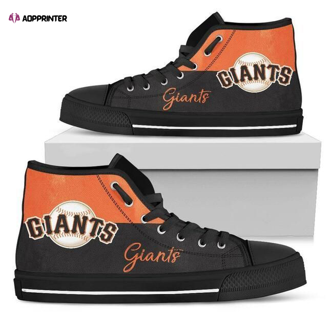 San Francisco Giants MLB Custom Canvas High Top Shoes