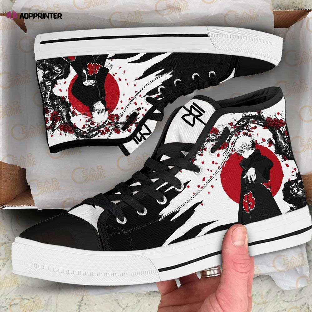 Sasori High Top Shoes Custom Naruto Anime Japan Style For Fans