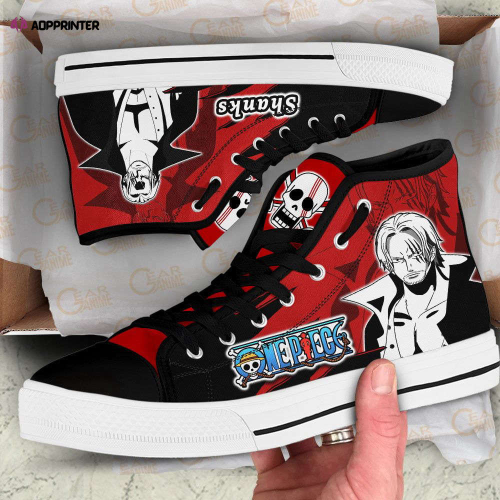 Luffy Gear High Top Shoes Mix Manga For Fans One Piece Anime