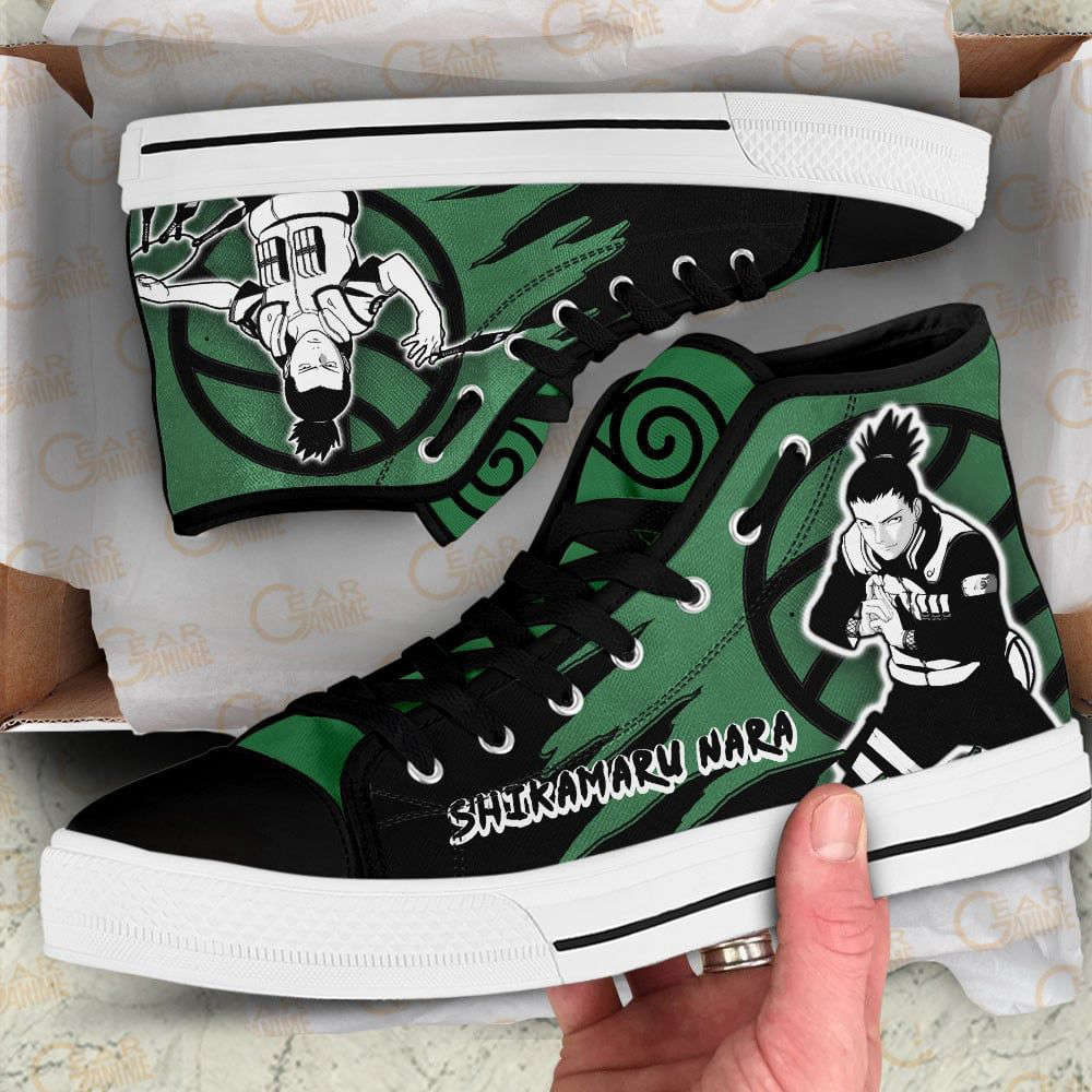 Shikamaru Nara High Top Shoes Custom Naruto Anime For Fans