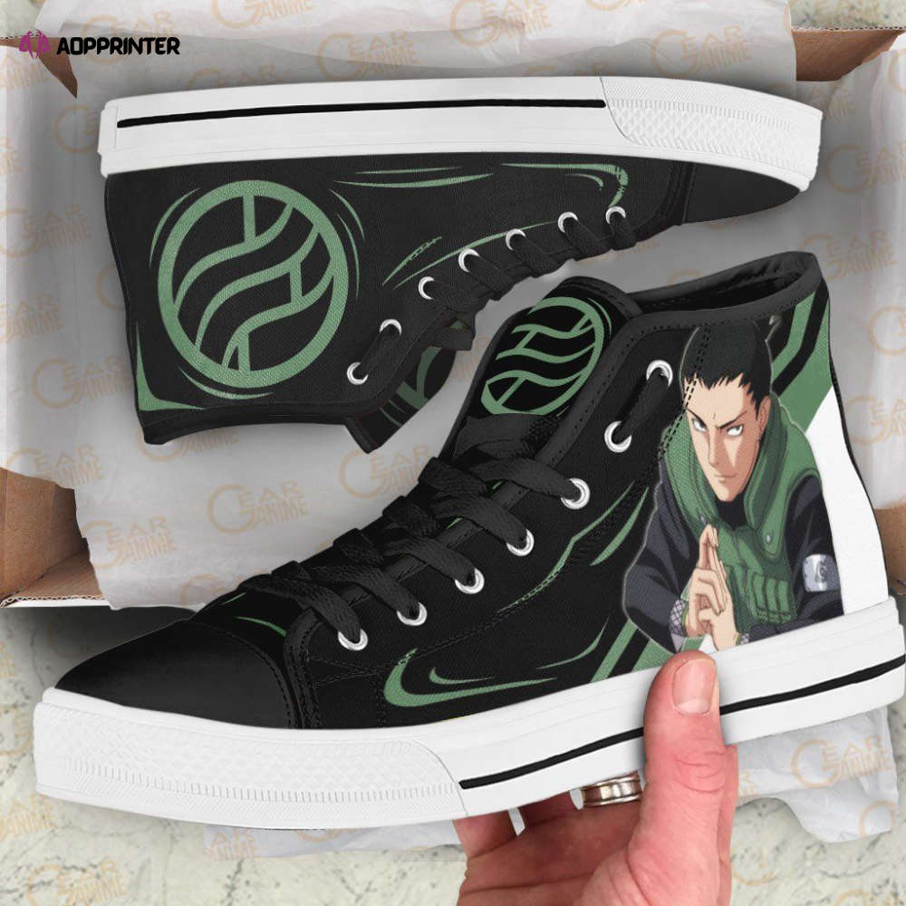 Shikamaru Nara High Top Shoes Custom Naruto Anime For Fans