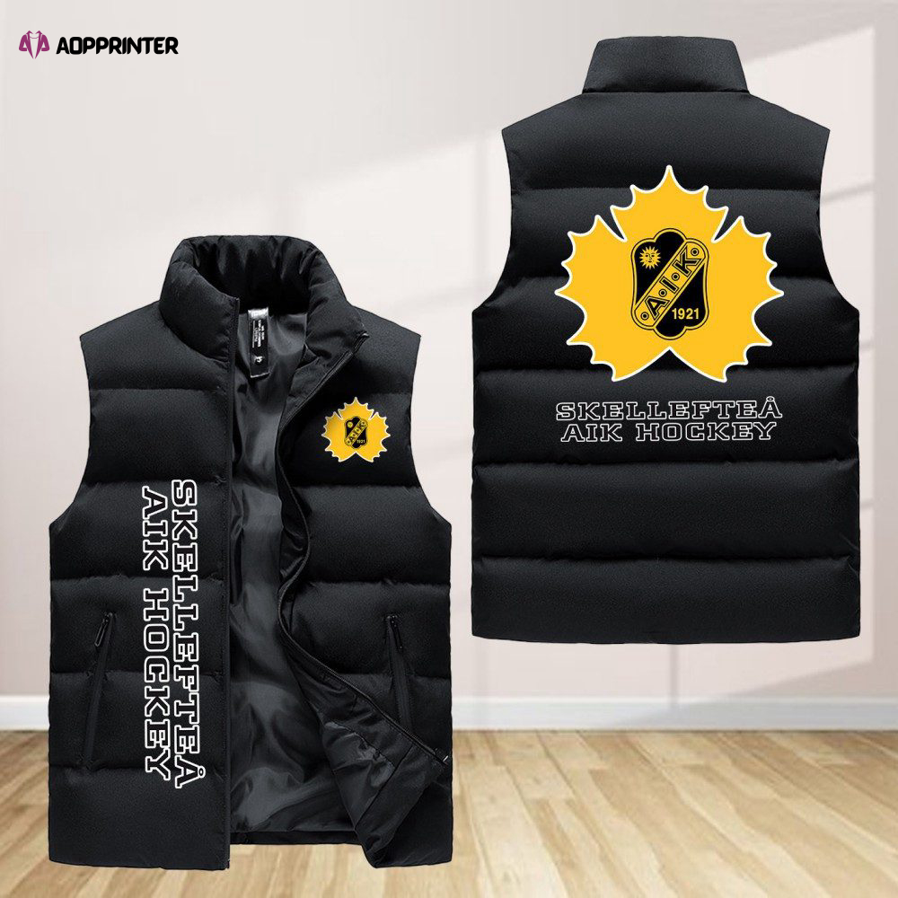 Skelleftea Aik Sleeveless Puffer Jacket Custom For Fans Gifts