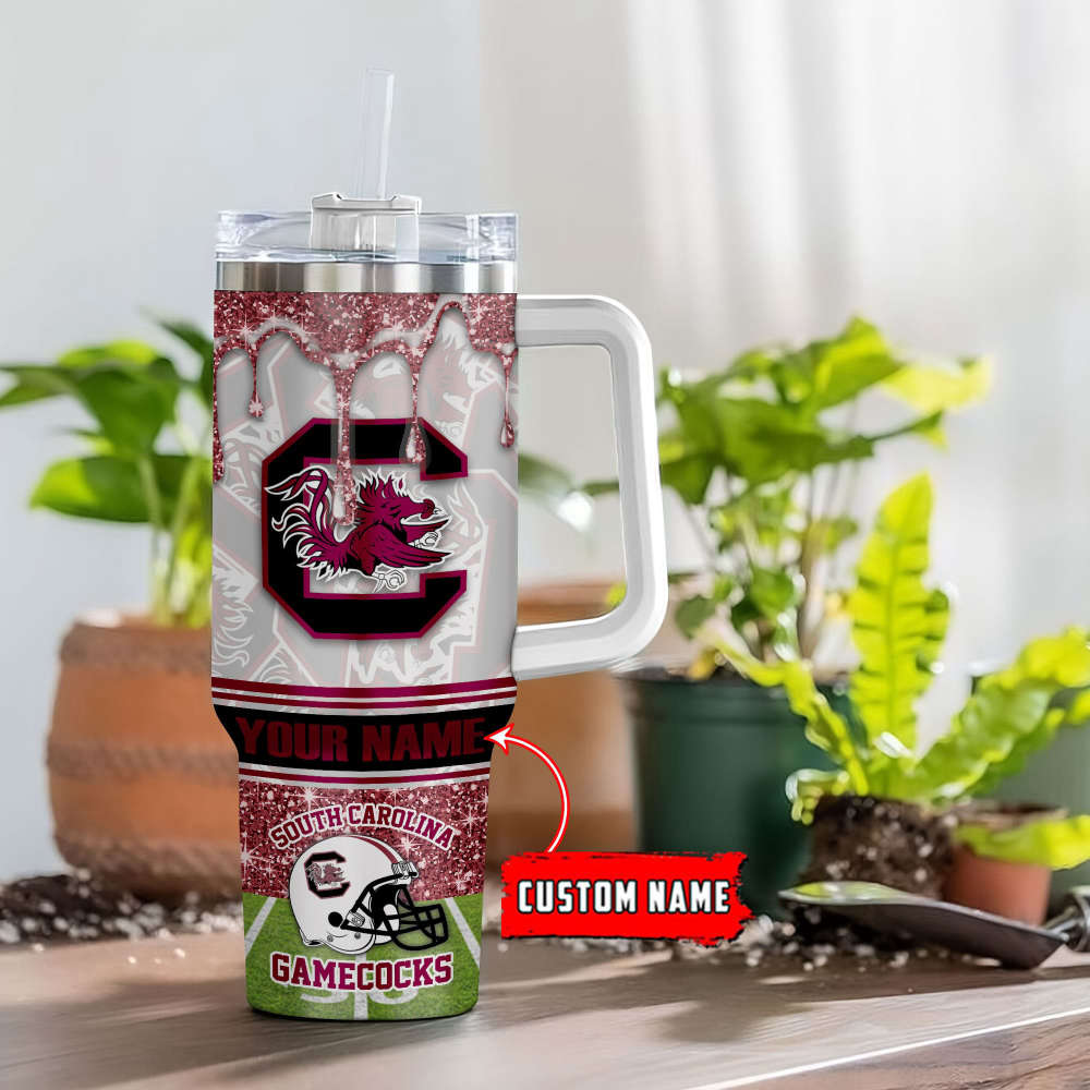 South Carolina Gamecocks NCAA Personalized Stanley Tumbler 40oz Gift for Fans