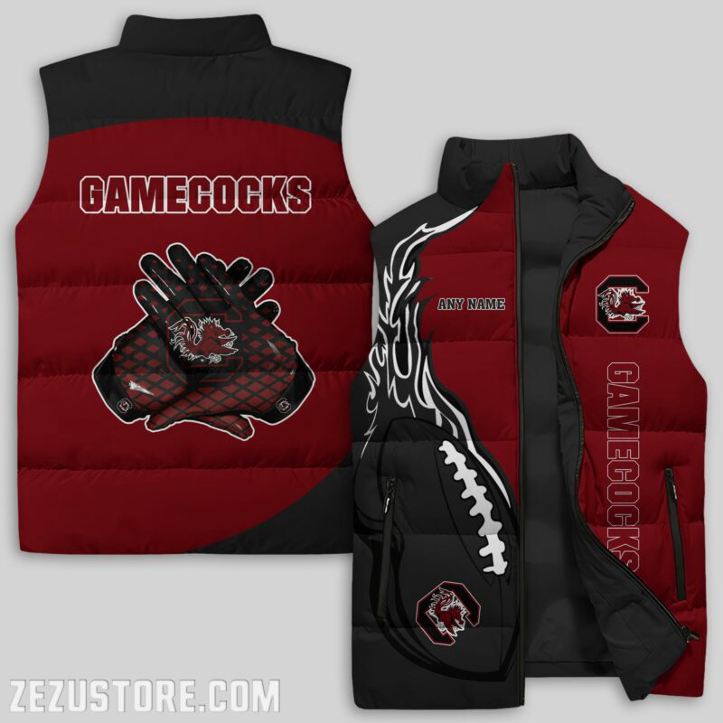 South Carolina Gamecocks NCAA Sleeveless Puffer Jacket Custom For Fans Gifts