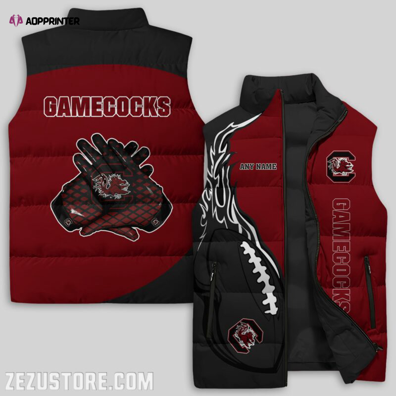 South Carolina Gamecocks NCAA Sleeveless Puffer Jacket Custom For Fans Gifts