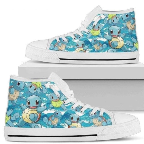 Squirtle High Top Shoes Custom For Fans Pokemon