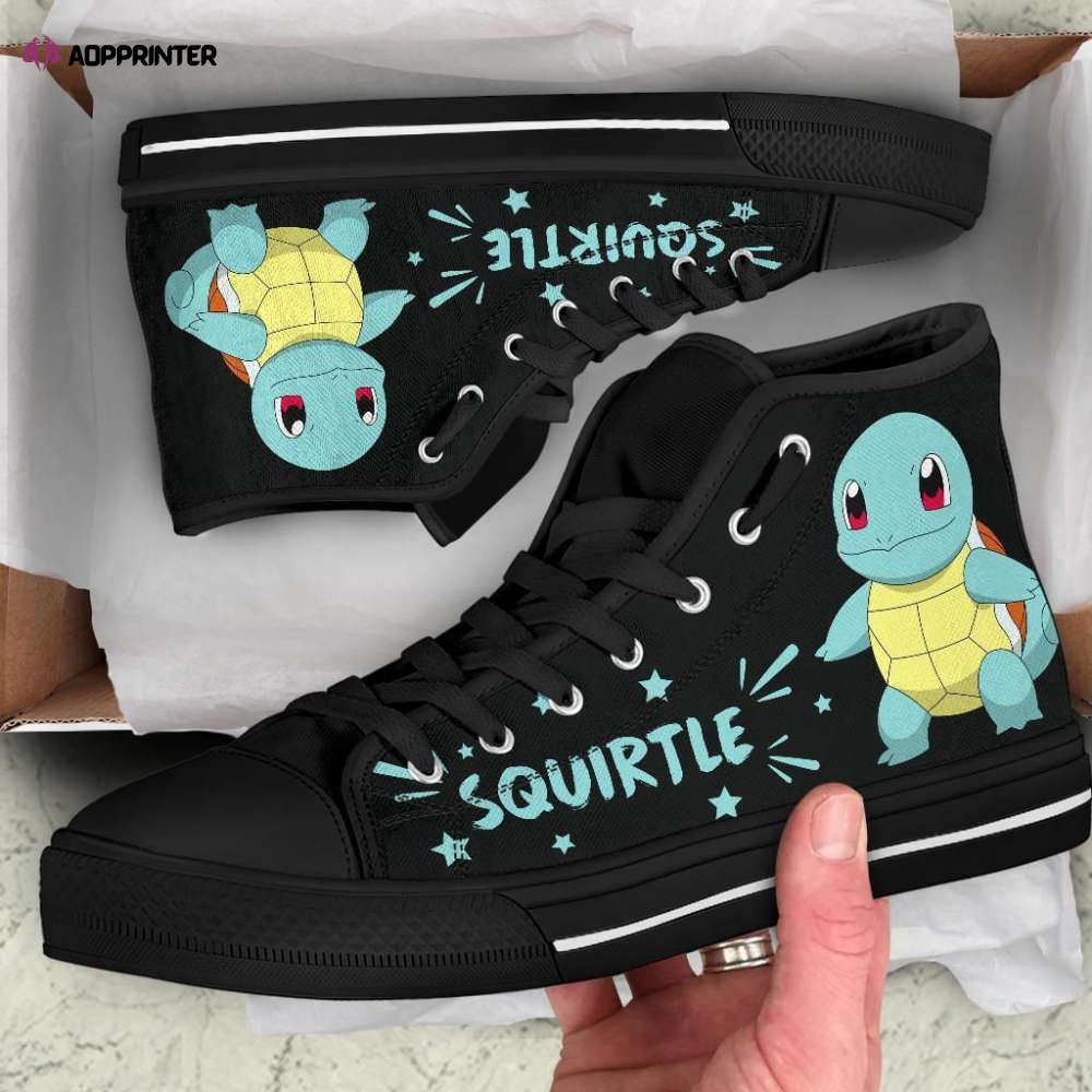 Squirtle High Top Shoes Custom For Fans Pokemon