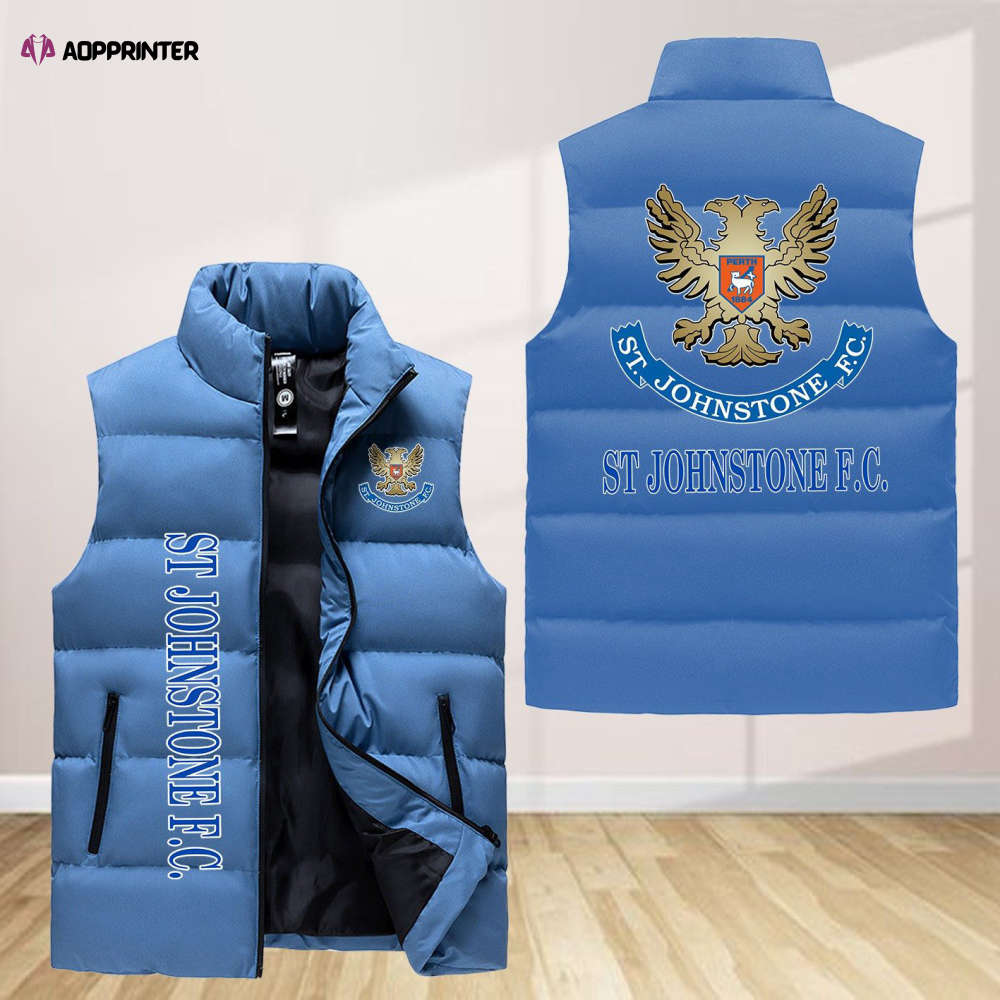 St Johnstone F.C Sleeveless Puffer Jacket Custom For Fans Gifts