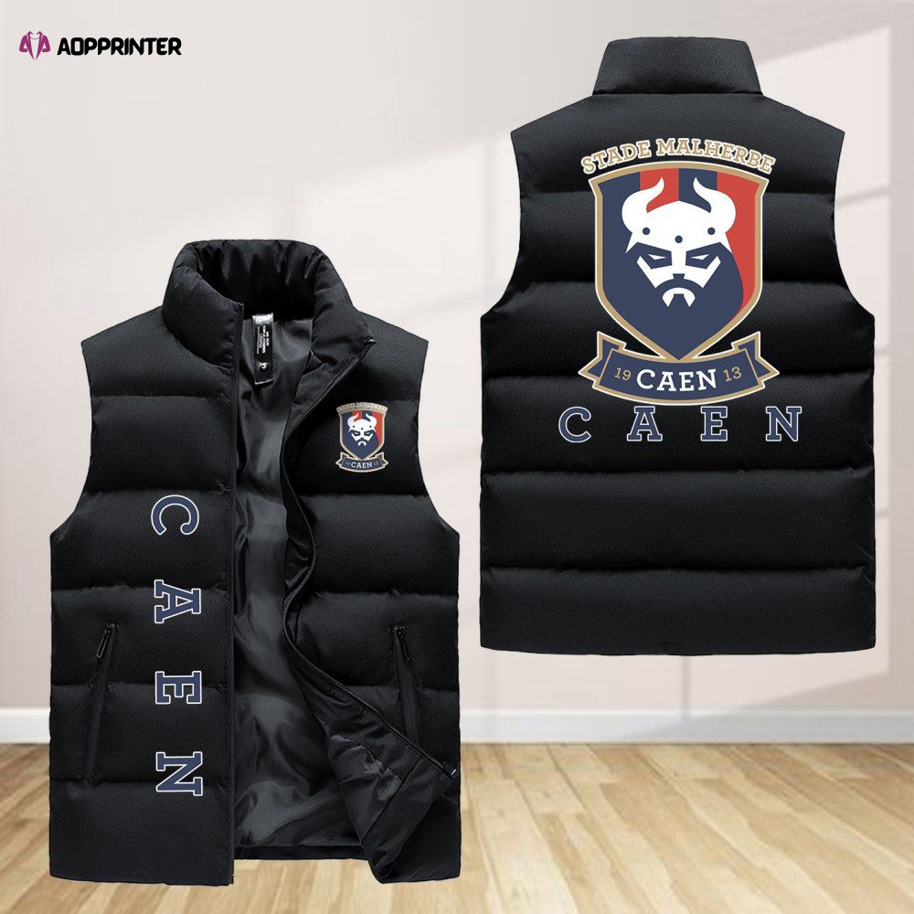 Stade Malherbe Caen Sleeveless Puffer Jacket Custom For Fans Gifts