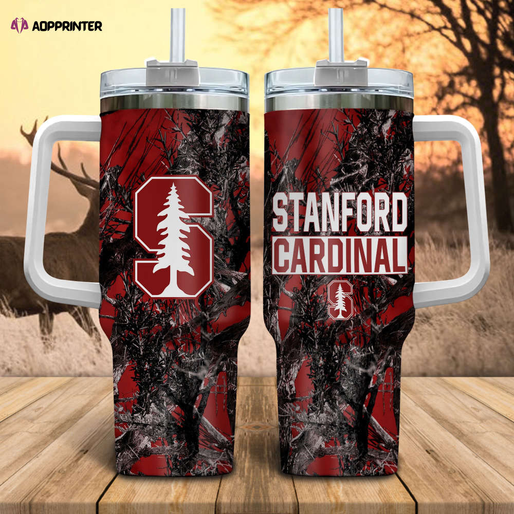 Stanford Cardinal NCAA Hunting Personalized Stanley Tumbler 40oz Gift for Fans