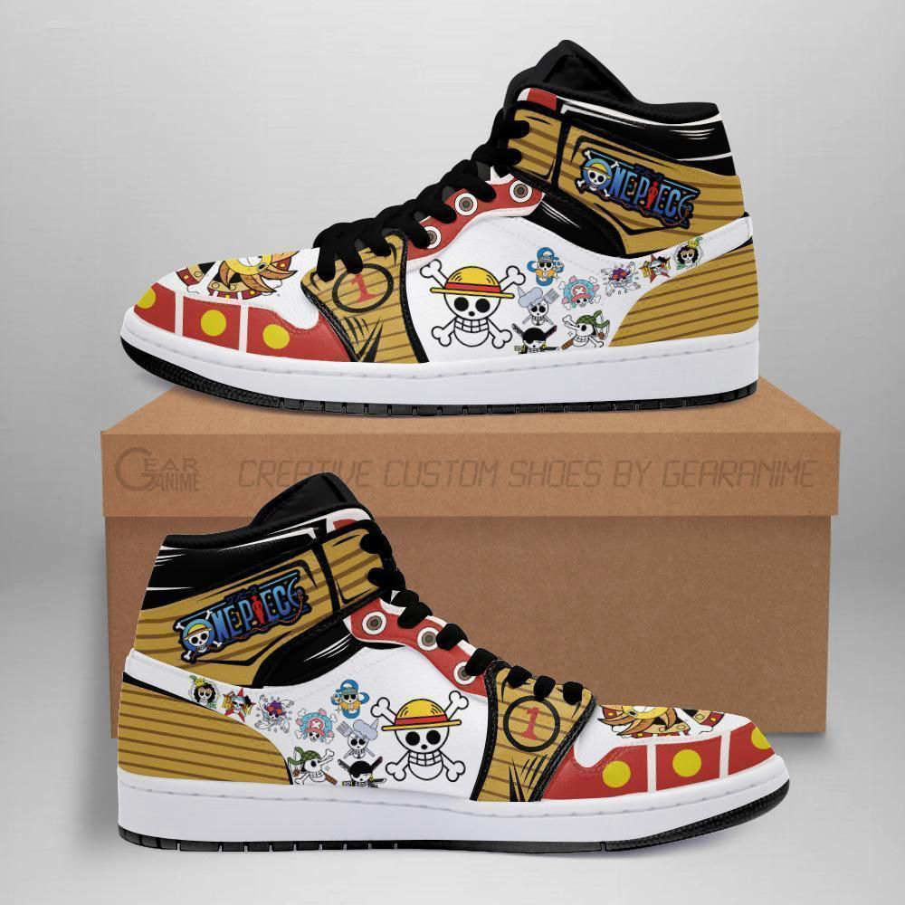 Straw Hat Shoes Jolly Roger High Top Boots One Piece Anime Sneakers Gifts