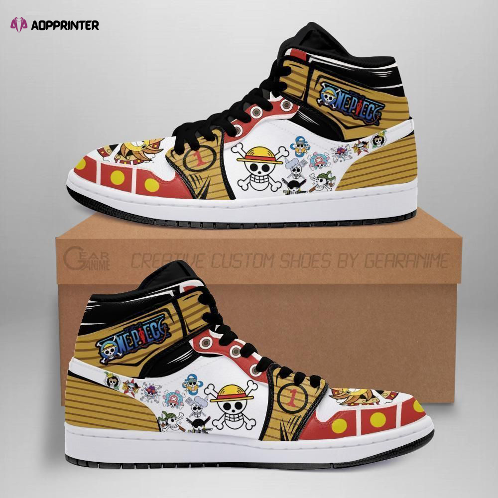 Straw Hat Shoes Jolly Roger High Top Boots One Piece Anime Sneakers Gifts