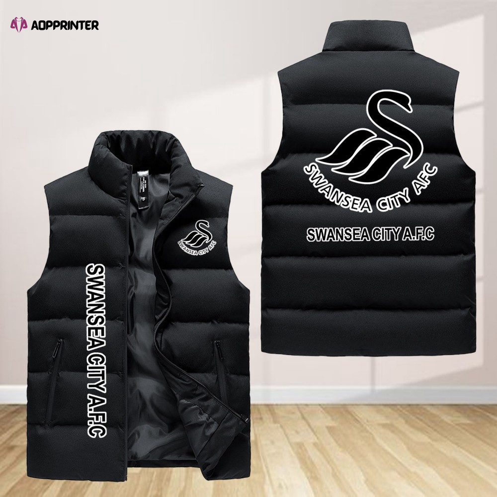 Swansea City A.F.C Sleeveless Puffer Jacket Custom For Fans Gifts