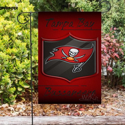 Tampa Bay Buccaneers Emblem v39 Double Sided Printing   Garden Flag Home Decor Gifts