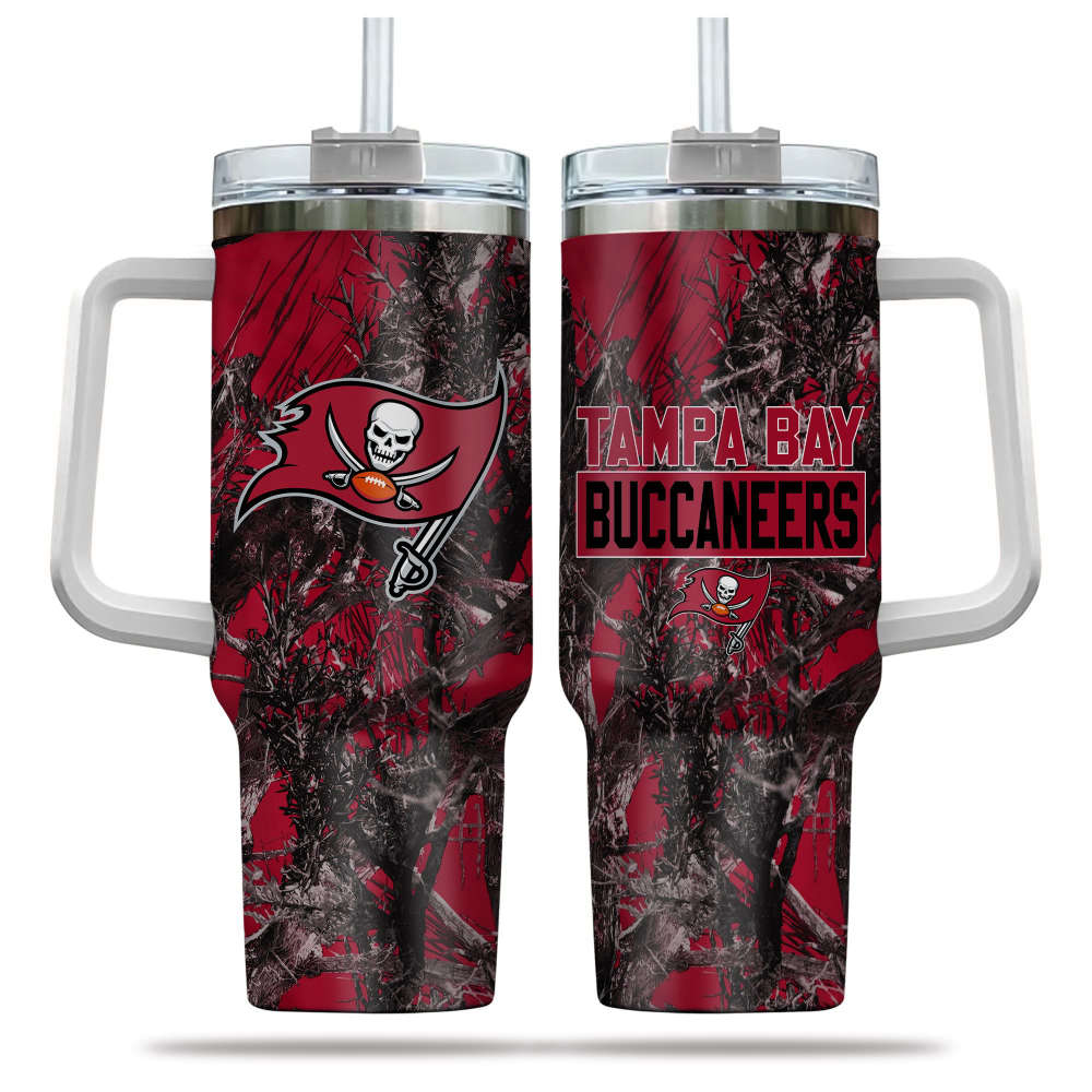Tampa Bay Buccaneers NFL Hunting Personalized Stanley Tumbler 40oz Gift for Fans