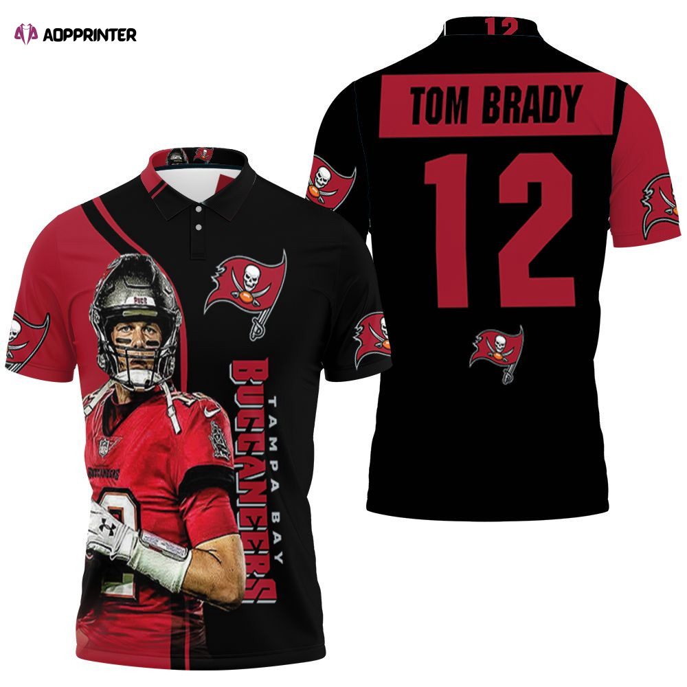 Tampa Bay Buccaneers Tom Brady Posture Legend 3D Gift for Fans Polo Shirt