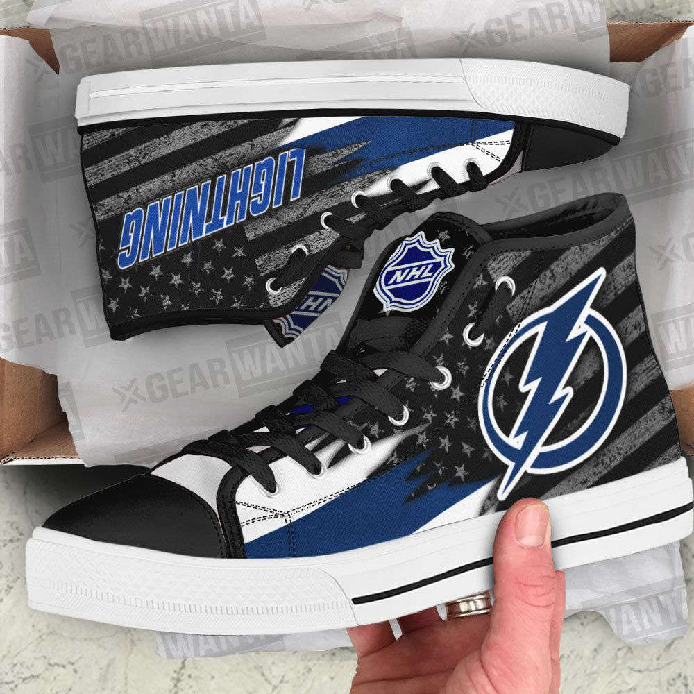 Tampa Bay Lightning High Top Shoes Custom For Fans