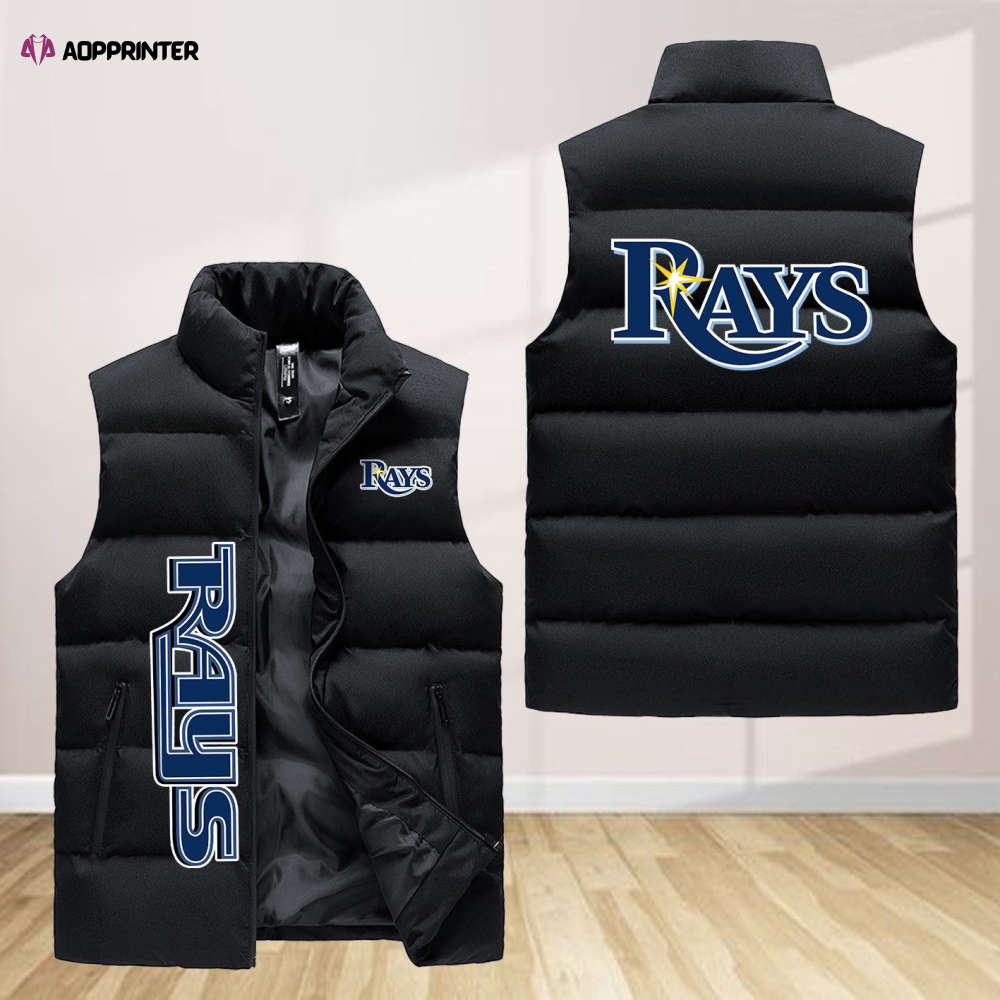 Tampa Bay Rays Sleeveless Puffer Jacket Custom For Fans Gifts