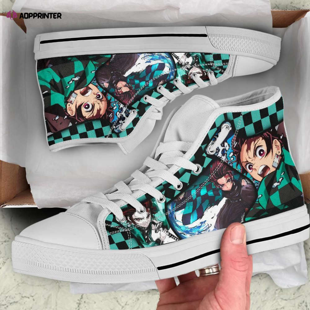 Inosuke High Top Shoes Custom For Fans Demon Slayer Anime