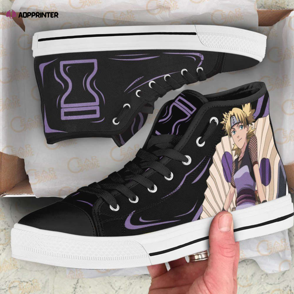 Temari Emblem High Top Shoes Custom Naruto Anime For Fans