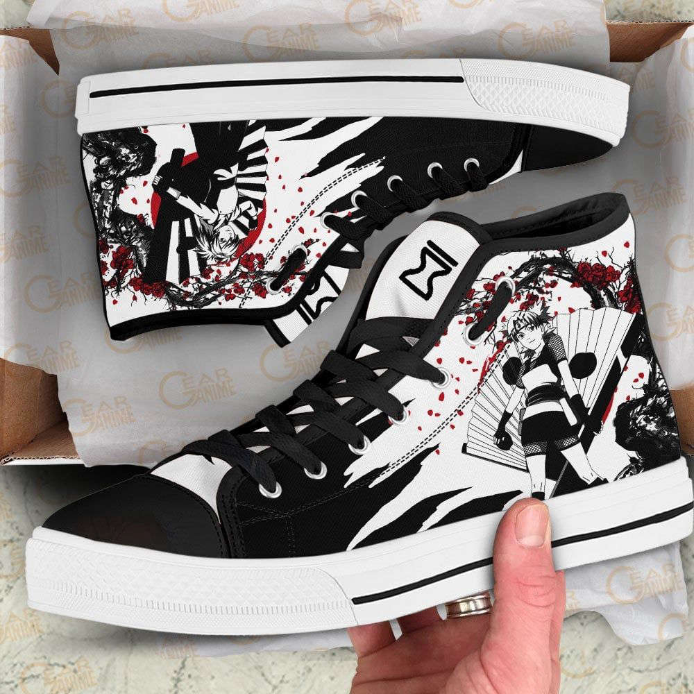 Temari High Top Shoes Custom Naruto Anime Japan Style For Fans