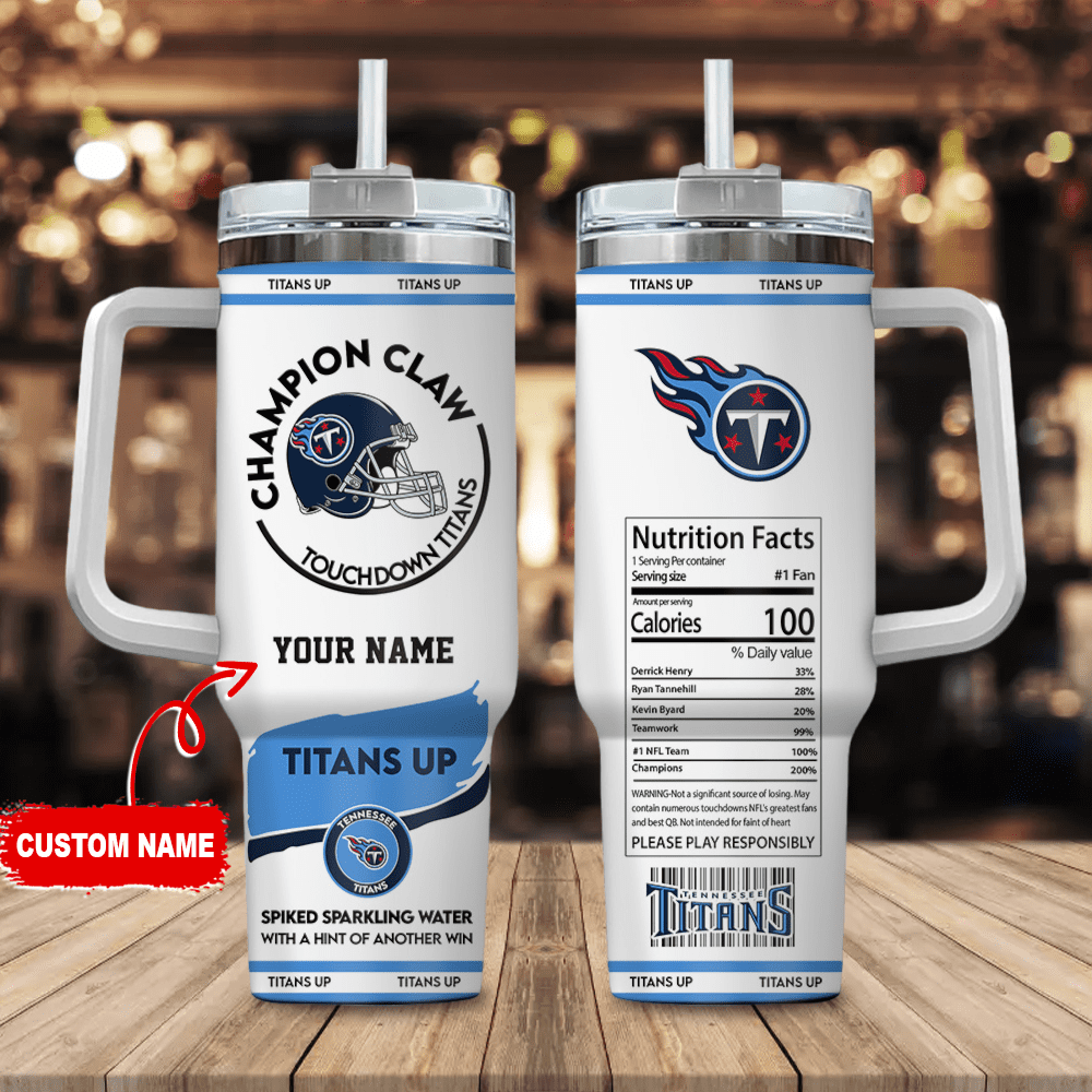 Tennessee Titans Champion Claw NFL Personalized Stanley Tumbler 40Oz Gift for Fans