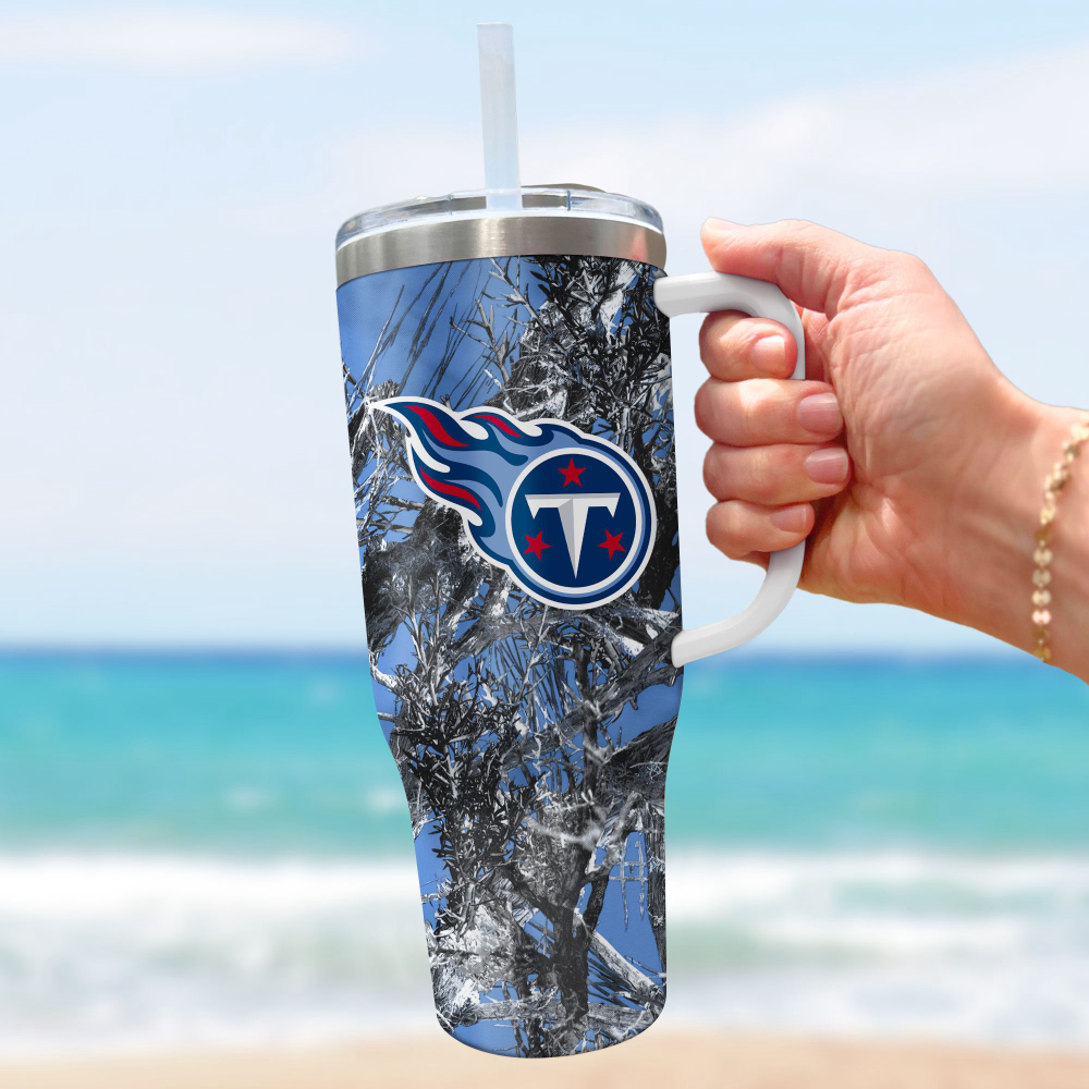 Tennessee Titans NFL Hunting Personalized Stanley Tumbler 40oz Gift for Fans