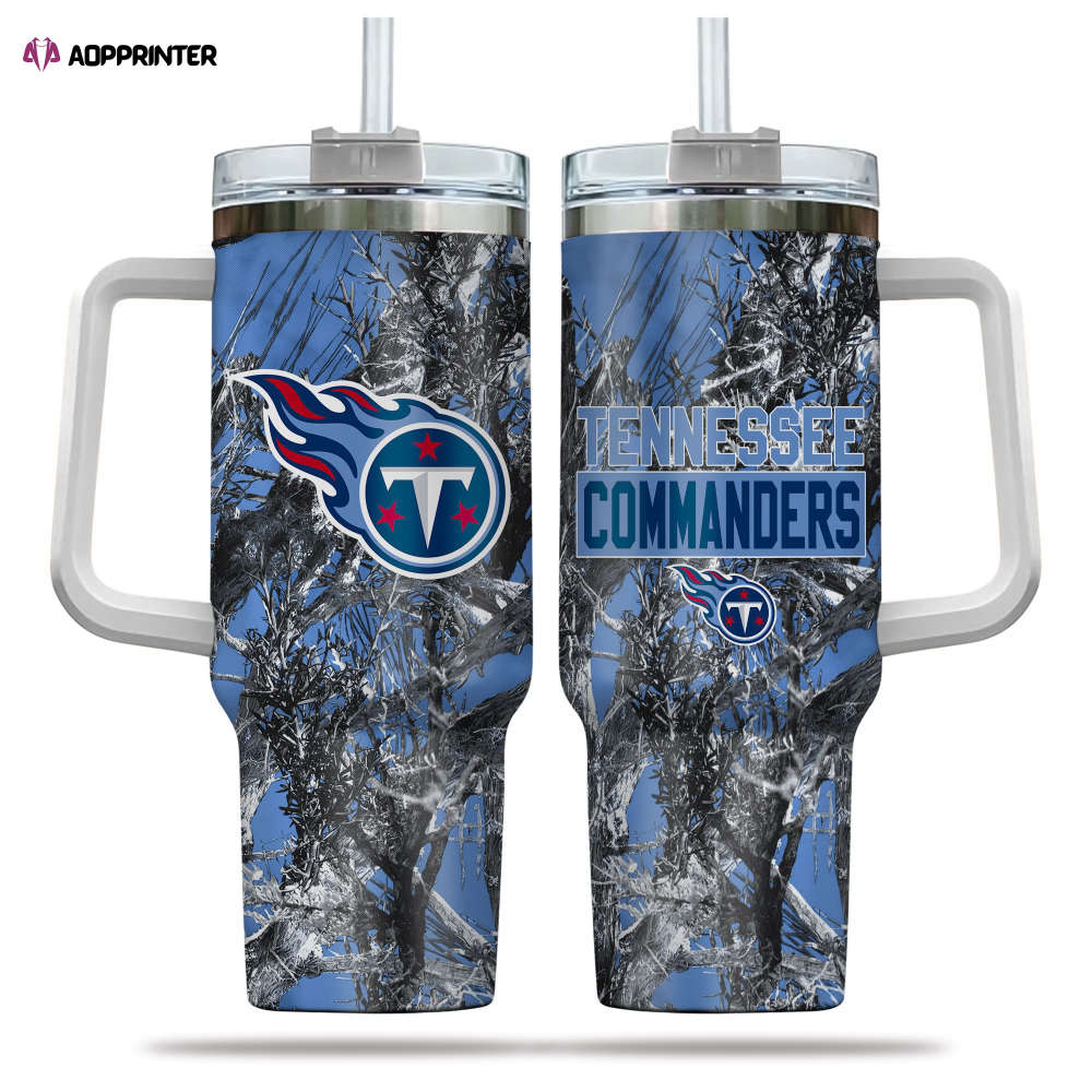 Tennessee Titans NFL Hunting Personalized Stanley Tumbler 40oz Gift for Fans
