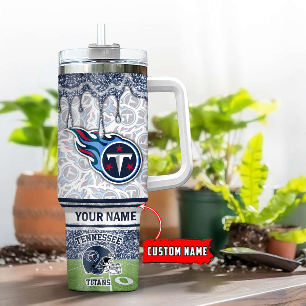 Tennessee Titans NFL Personalized Stanley Tumbler 40oz Gift for Fans