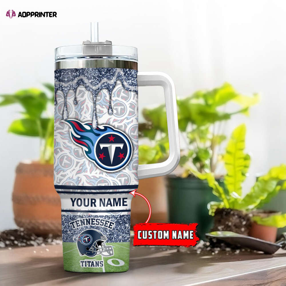Tennessee Titans NFL Personalized Stanley Tumbler 40oz Gift for Fans