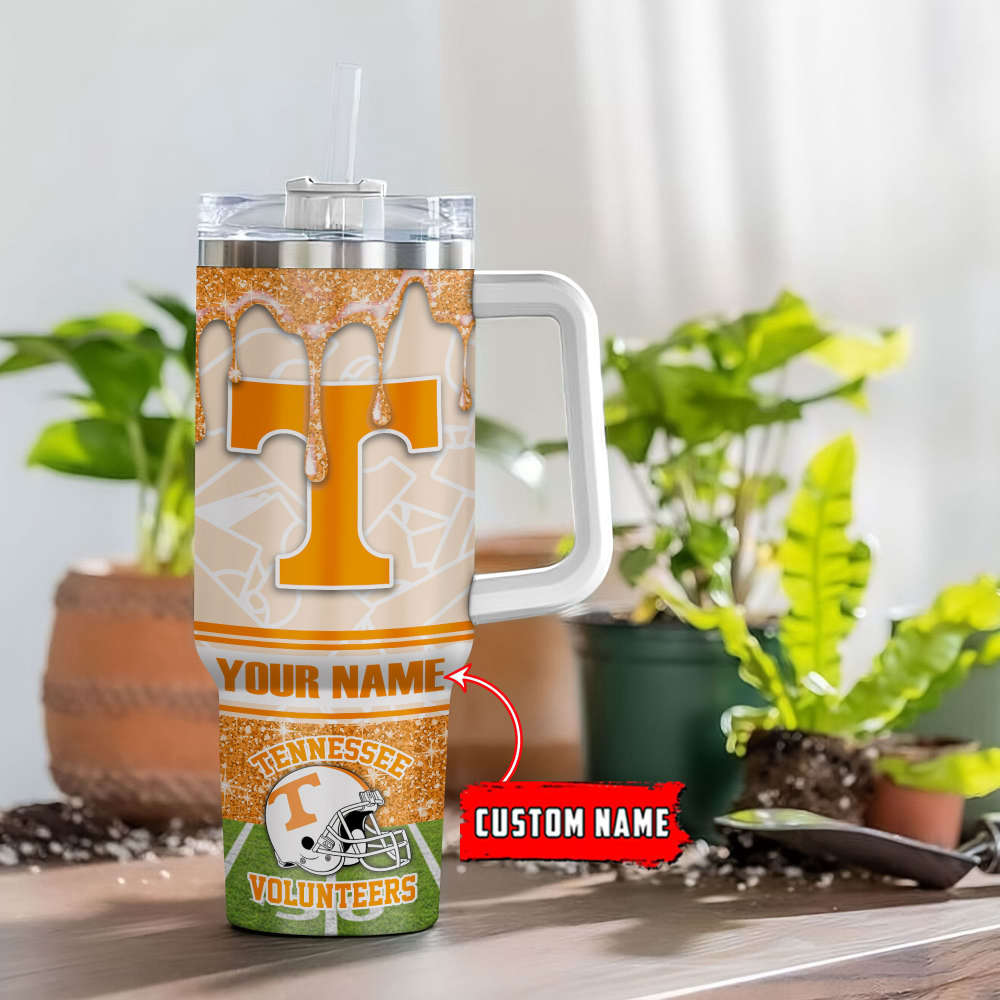 Tennessee Volunteers NCAA Personalized Stanley Tumbler 40oz Gift for Fans