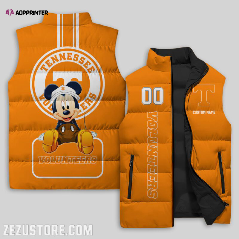 Tennessee Volunteers NCAA Sleeveless Puffer Jacket Custom For Fans Gifts