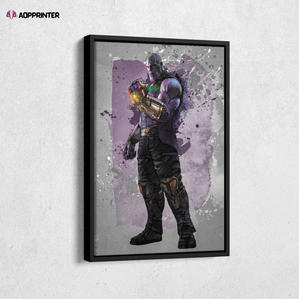 Thanos Poster Marvel Comics Framed Wall Art Home Decor Canvas Print Artwork