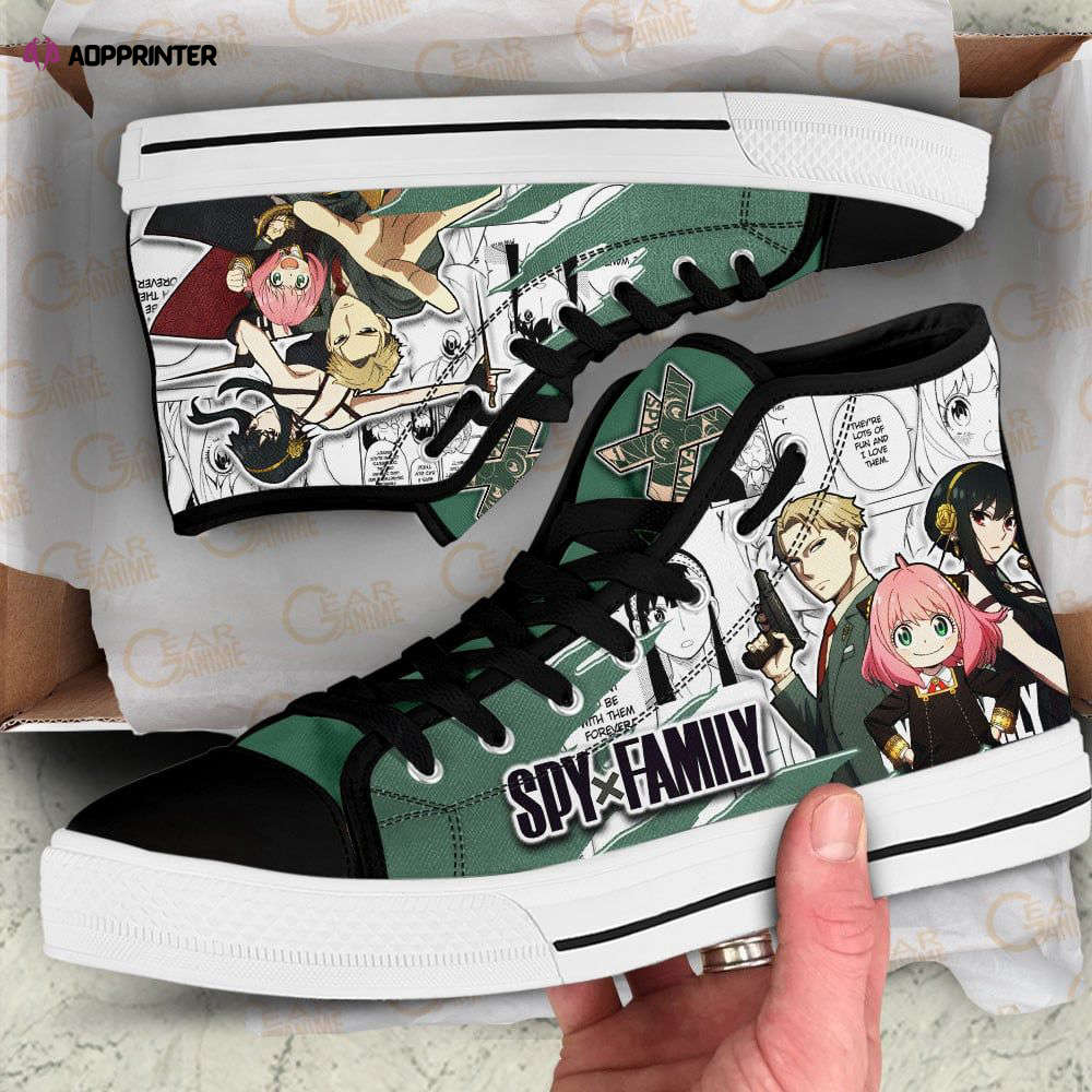 Anya Forger High Top Shoes Custom Spy X Family Anime For Fans