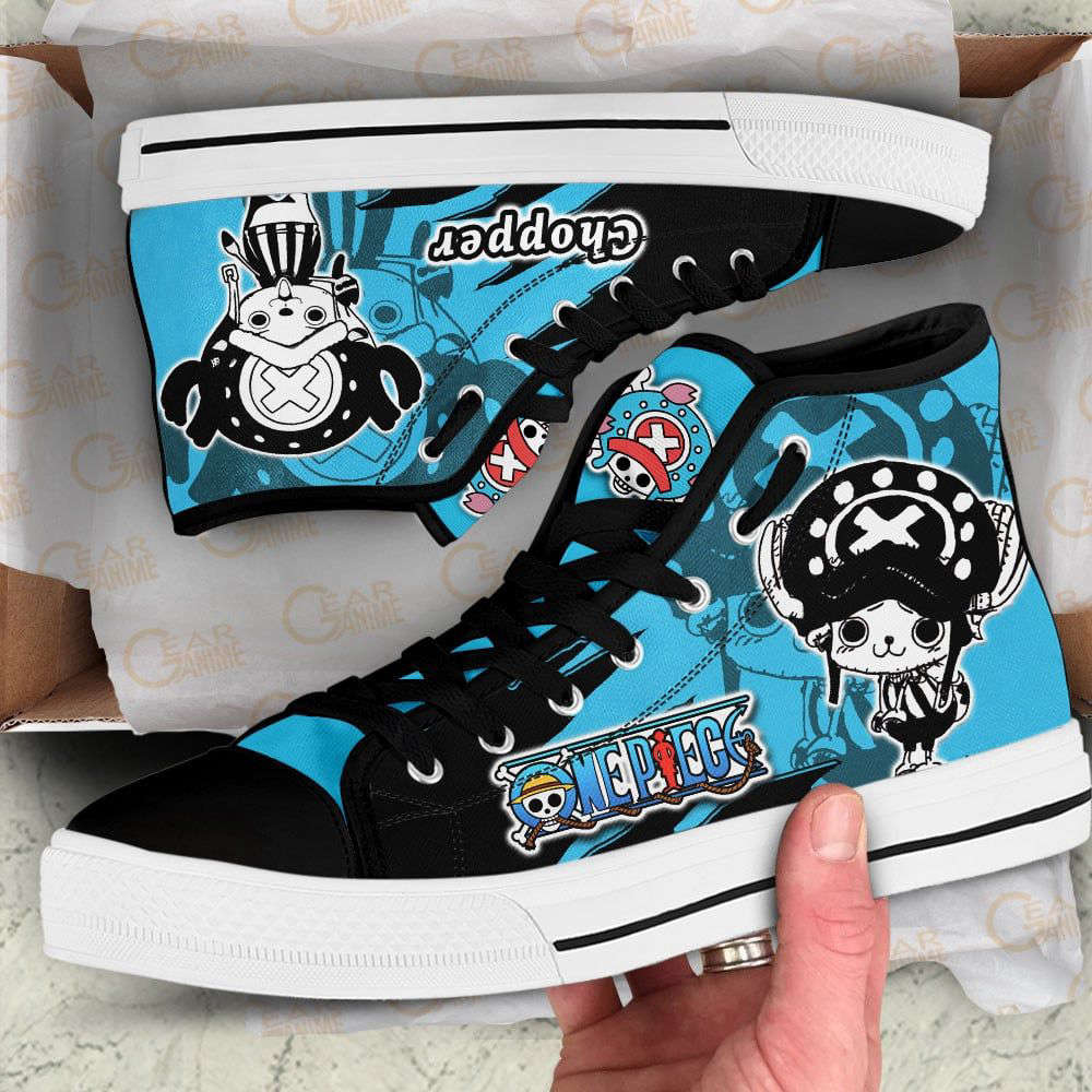 Tony Tony Chopper High Top Shoes Mix Manga For Fans One Piece Anime