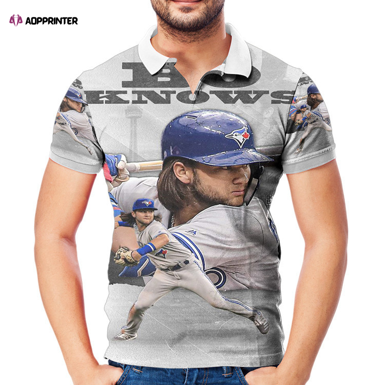 Toronto Blue Jays Bo Bichette10 3D Gift for Fans Polo Shirt