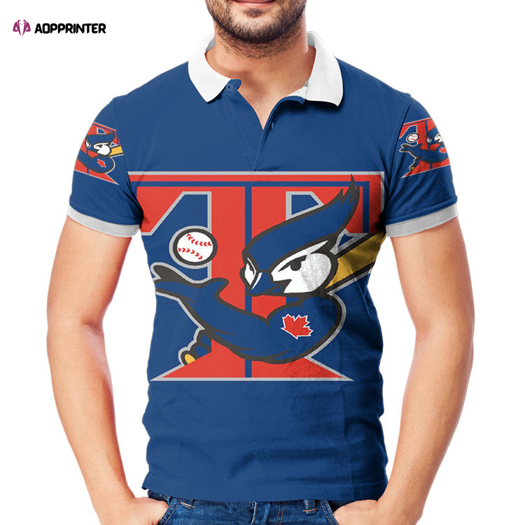 Toronto Blue Jays Danny Mascot3 3D Gift for Fans Polo Shirt