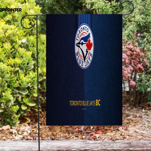 Toronto Blue Jays Russell Bird Blue Leather Double Sided Printing   Garden Flag Home Decor Gifts