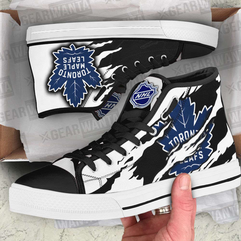 Toronto Maple Leafs High Top Shoes Custom For Fans
