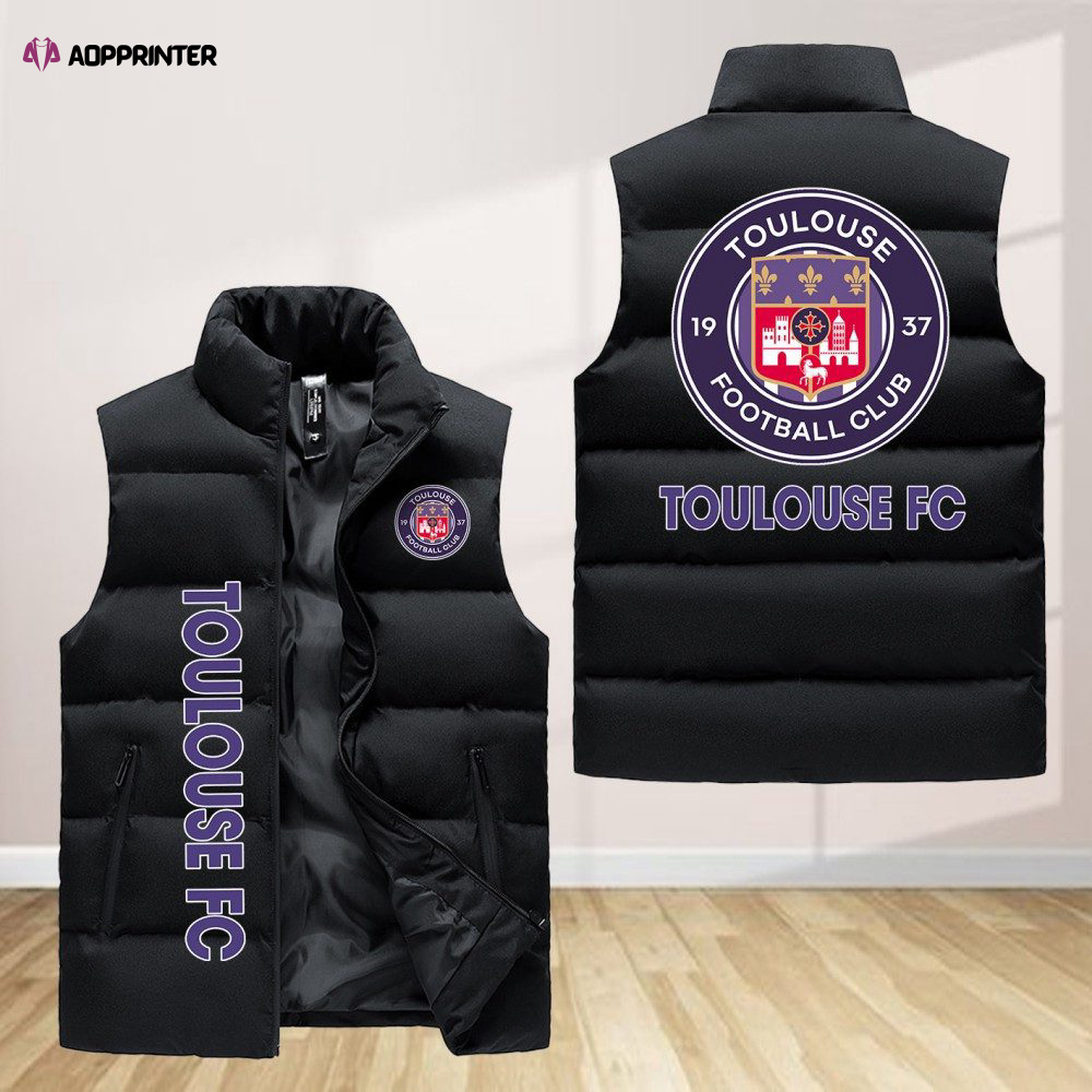 Toulouse Fc Sleeveless Puffer Jacket Custom For Fans Gifts Aopprinter