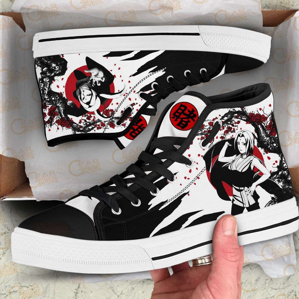 Tsunade High Top Shoes Custom Naruto Anime Japan Style For Fans