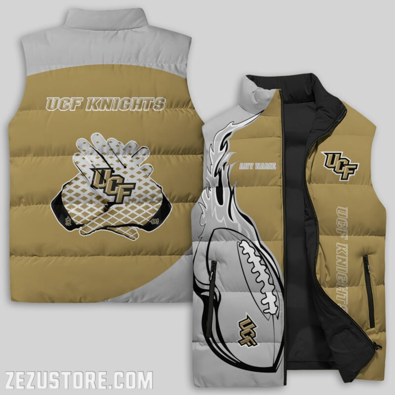 UCF Knights NCAA Sleeveless Puffer Jacket Custom For Fans Gifts