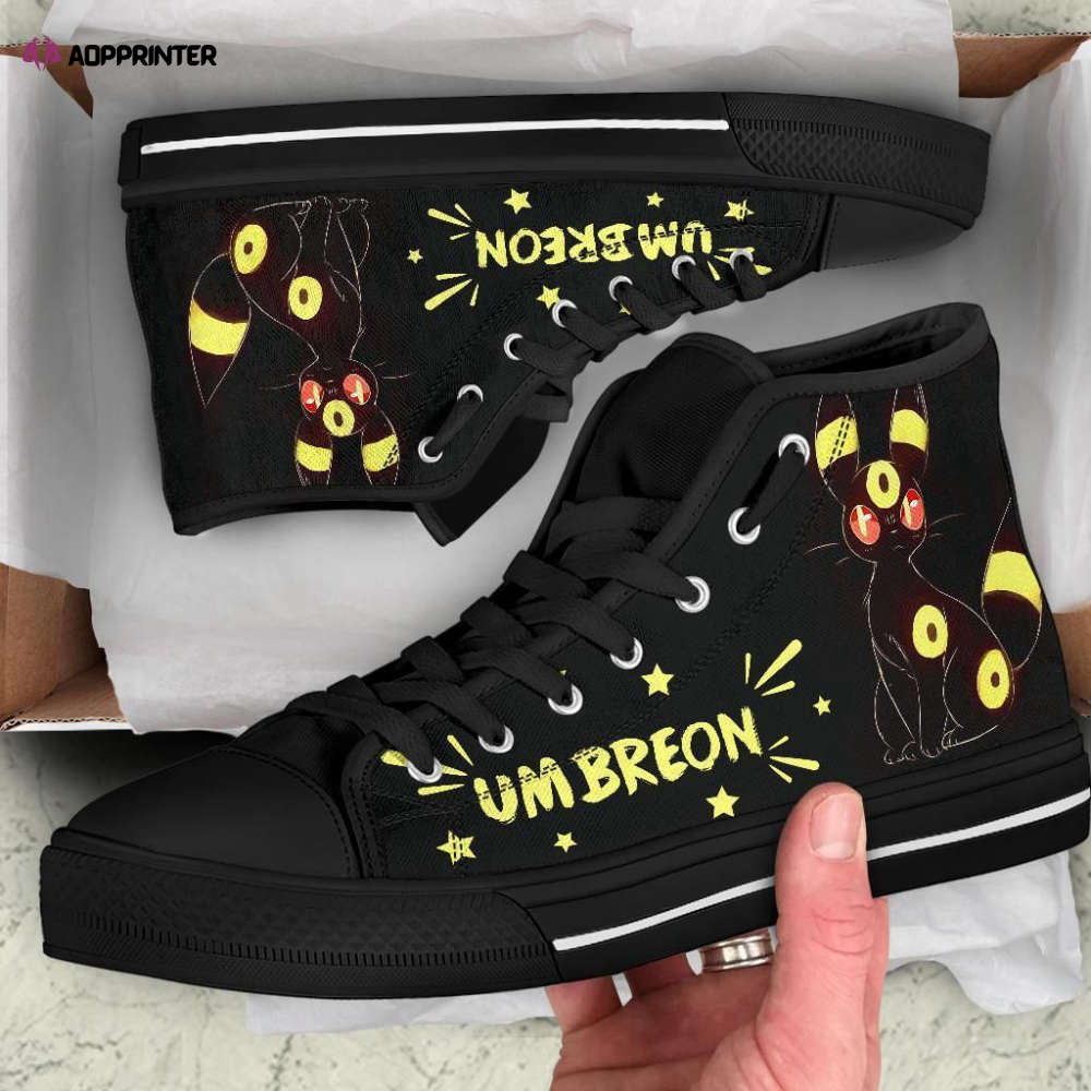 Umbreon High Top Shoes Custom For Fans Pokemon