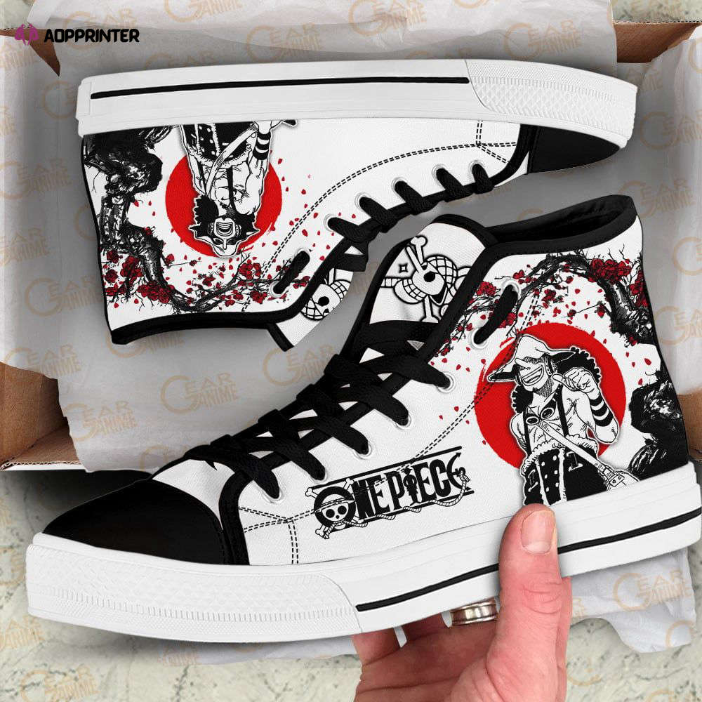 Usopp High Top Shoes Japan Style For Fans One Piece Anime