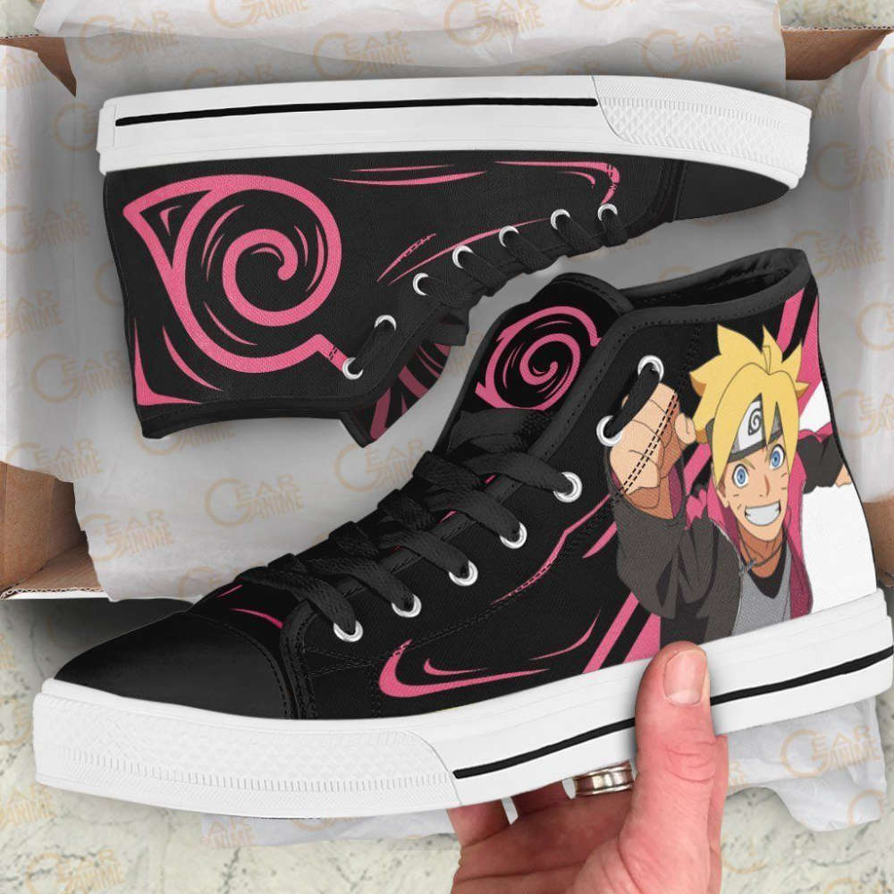 Uzumaki Boruto High Top Shoes Custom Naruto Anime For Fans